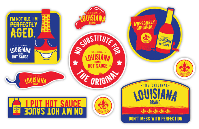 Louisiana Hot Sauce Decals