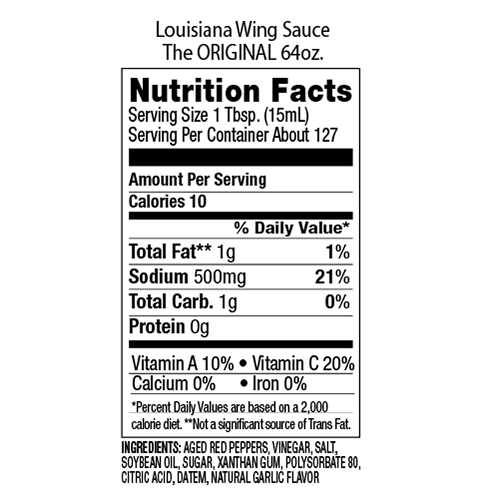 Buy Louisiana Supreme Chicken Wing Sauce in 3 Flavors Orginal