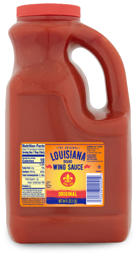 The Original Louisiana Supreme Chicken Wing Sauce 12 oz Bottle